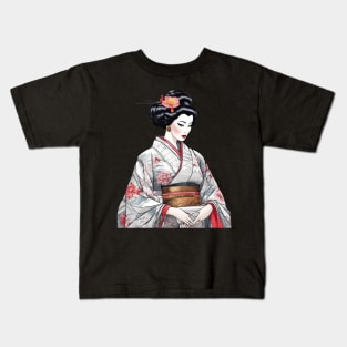 Japanese Geisha Kids T-Shirt